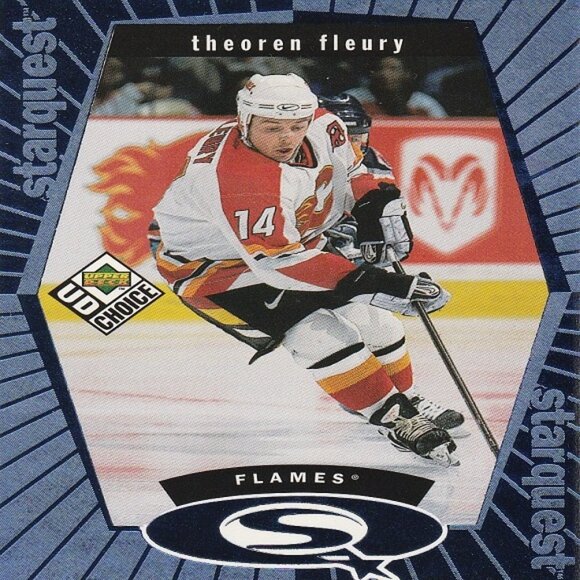 Theoren Fleury  NHL Hockey Card Collection - 10 NHL Hockey Cards - Picture 5 of 11
